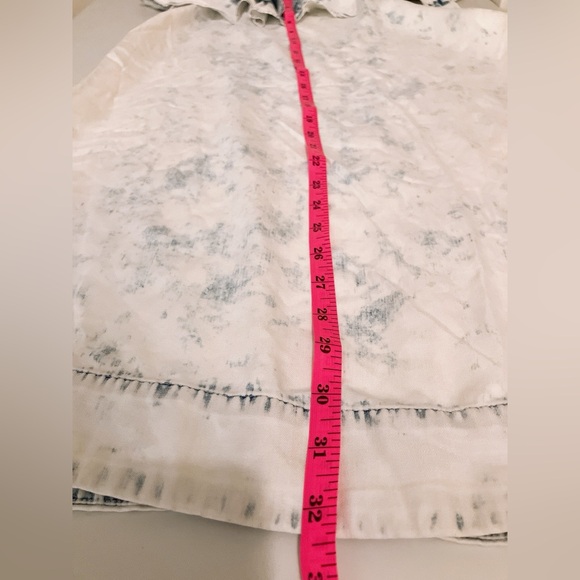 Anthropologie Holding Horses Denim Chambray One shoulder Mini Dress Blue Small - Picture 5 of 8